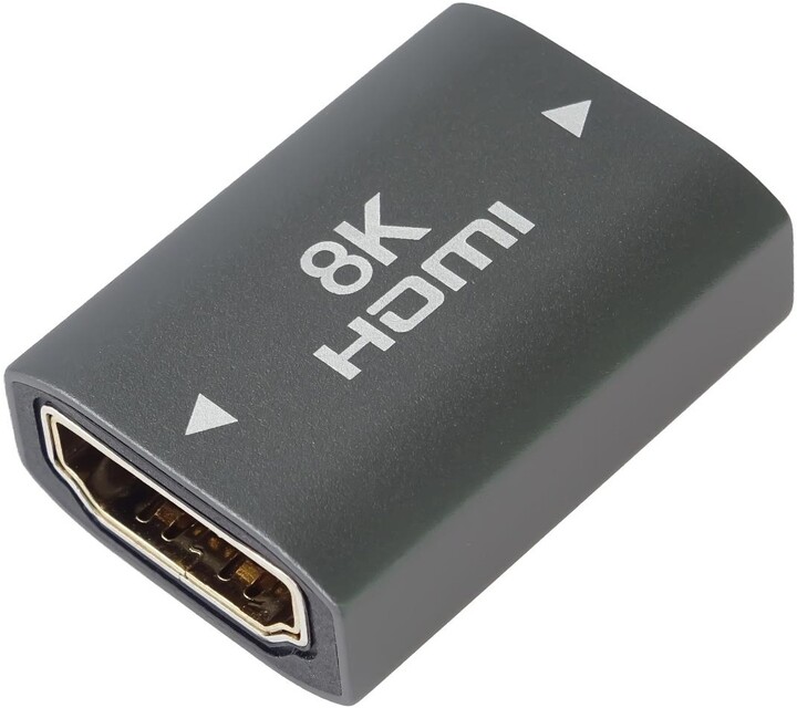Përshtatës PremiumCord HDMI A - HDMI A, Female/Female, 8K@60Hz, metal