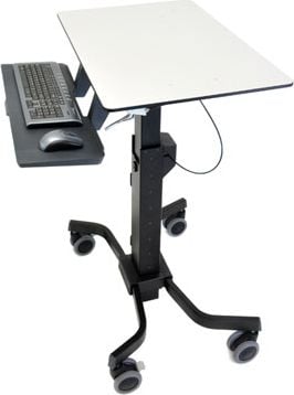 Karrocë multimediale Ergotron TeachWell Mobile Digital Workspace, e lëvizshme, rregullim lartësie, gri grafit
