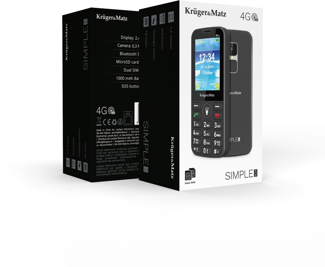 Telefon Kruger&Matz Simple 924, 4G, i zi
