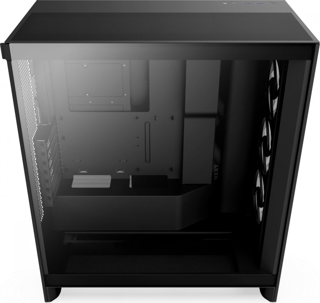 Kasë Nzxt H7 Flow RGB, e zezë, Midi Tower
