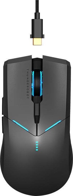 Maus gaming Thunderobot ML703, wireless dhe me kabllo, 16000 DPI, RGB, i zi