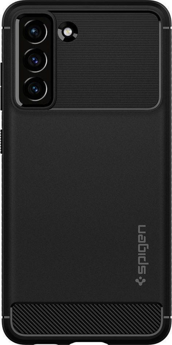 Mbrojtëse për celular Samsung Galaxy S21 FE 5G Spigen Rugged Armor, e zezë 2