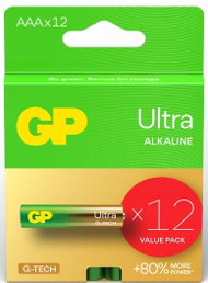 Bateri alkaline GP Ultra AAA, set 12 copë