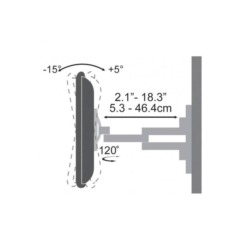 Mbajtëse për TV Sbox PLB-3646-S, lëvizëse, 37"-80", 40 kg