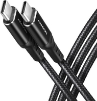Kabllo USB Axagon BUCM-CM20AB, USB-C në USB-C, 2 m, 60W, e zezë