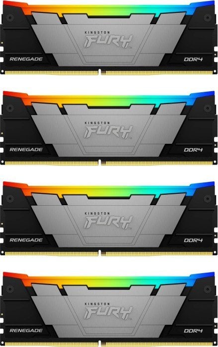 Memorie RAM Kingston Fury Renegade RGB, DDR4, 32GB 3600MHz CL16, e zezë