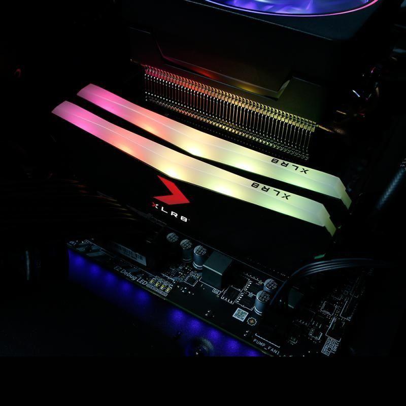 меморија  PNY XLR8 Gaming Epic-X RGB, DDR4, 16 GB, 3600 MHz, CL18, MD16GK2D4360018XRGB