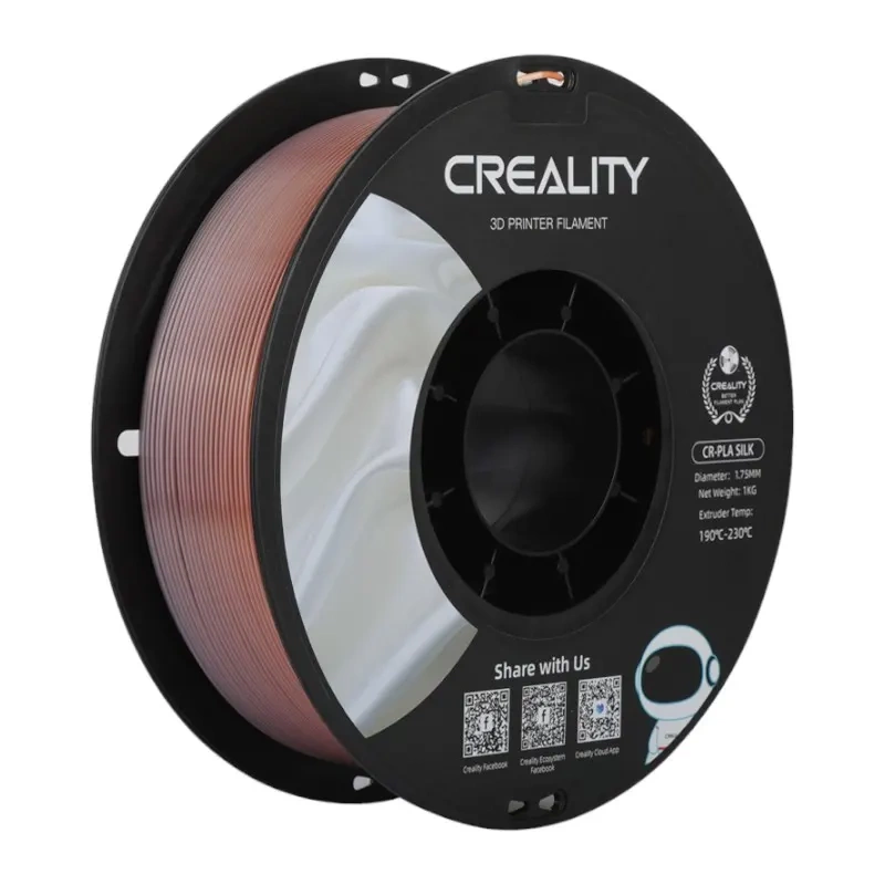 Filament 3D Creality CR PLA Silk, 1.75mm, 1kg, rainbow
