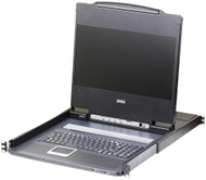 Konzolë KVM Aten, 17.3", DVI HDMI, e zezë