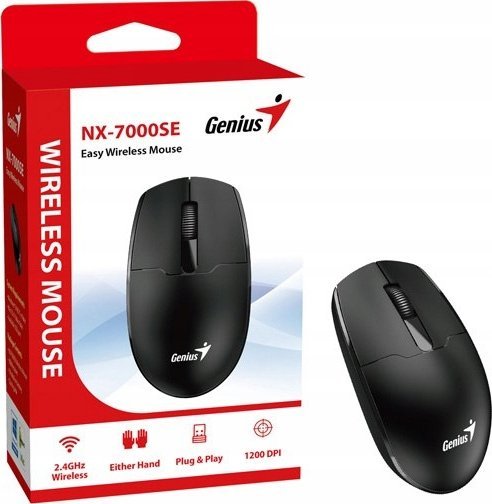 Maus Genius NX-7000SE, 1200DPI, 2.4GHz, i zi