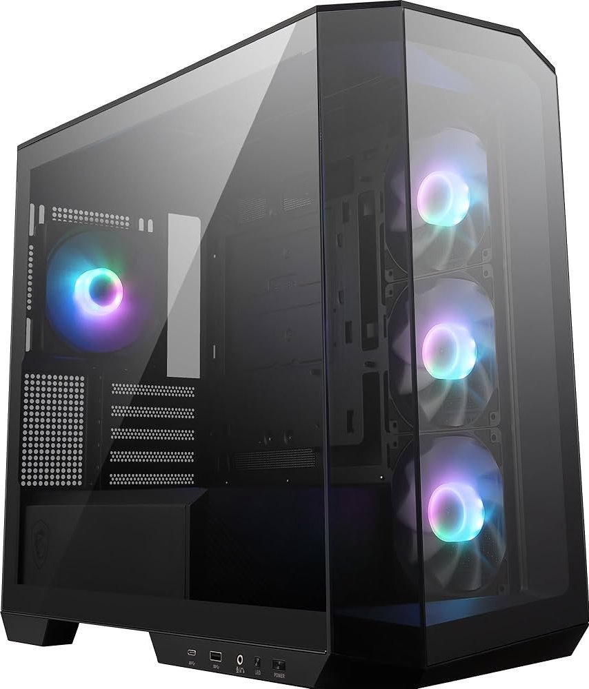 [OUTLET] Kasë MSI MAG Pano M100R PZ ARGB, e zezë, Mini Tower