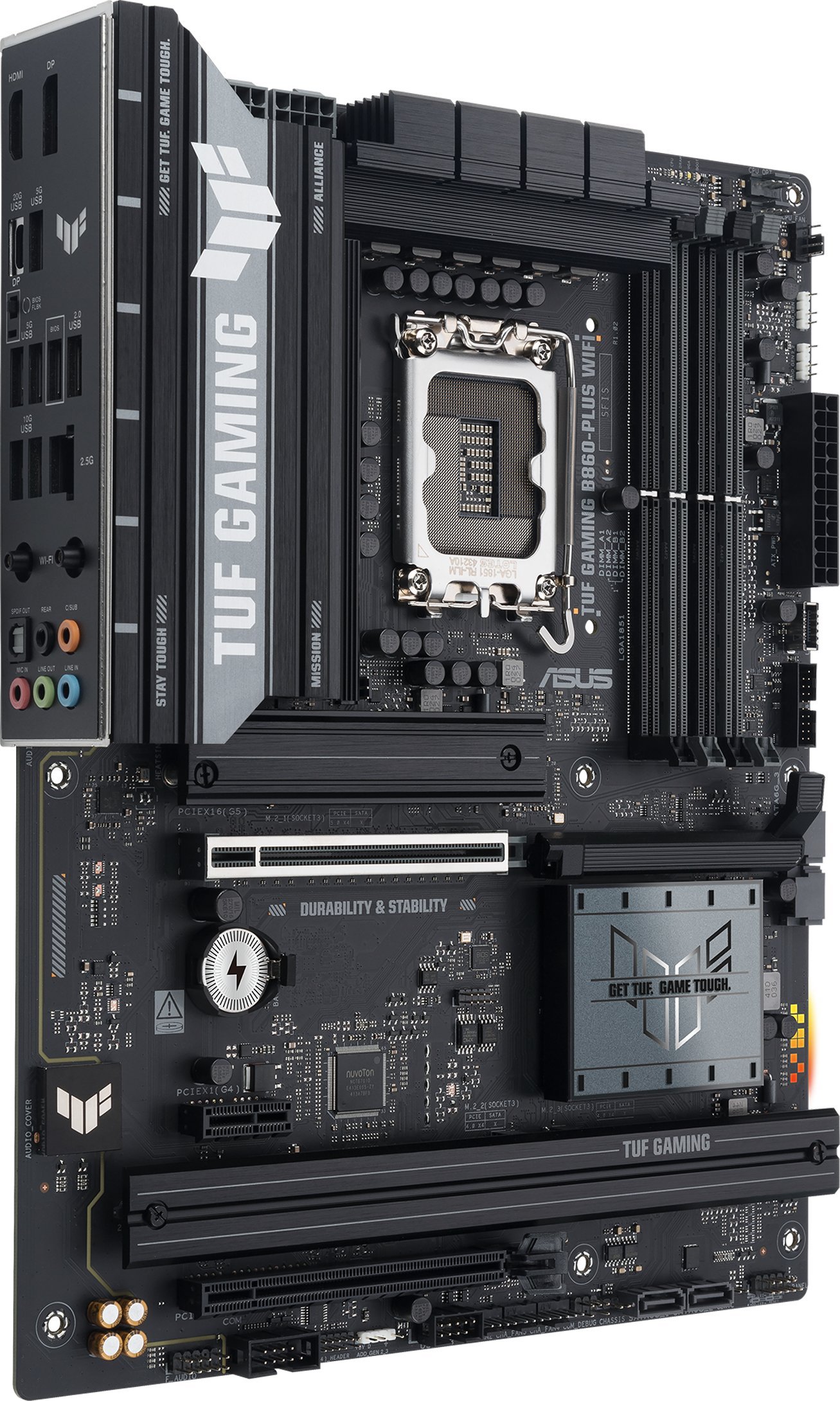 Pllakë amë ASUS TUF Gaming B860 Plus WIFI, ATX, DDR5, WiFi 7, e zezë
