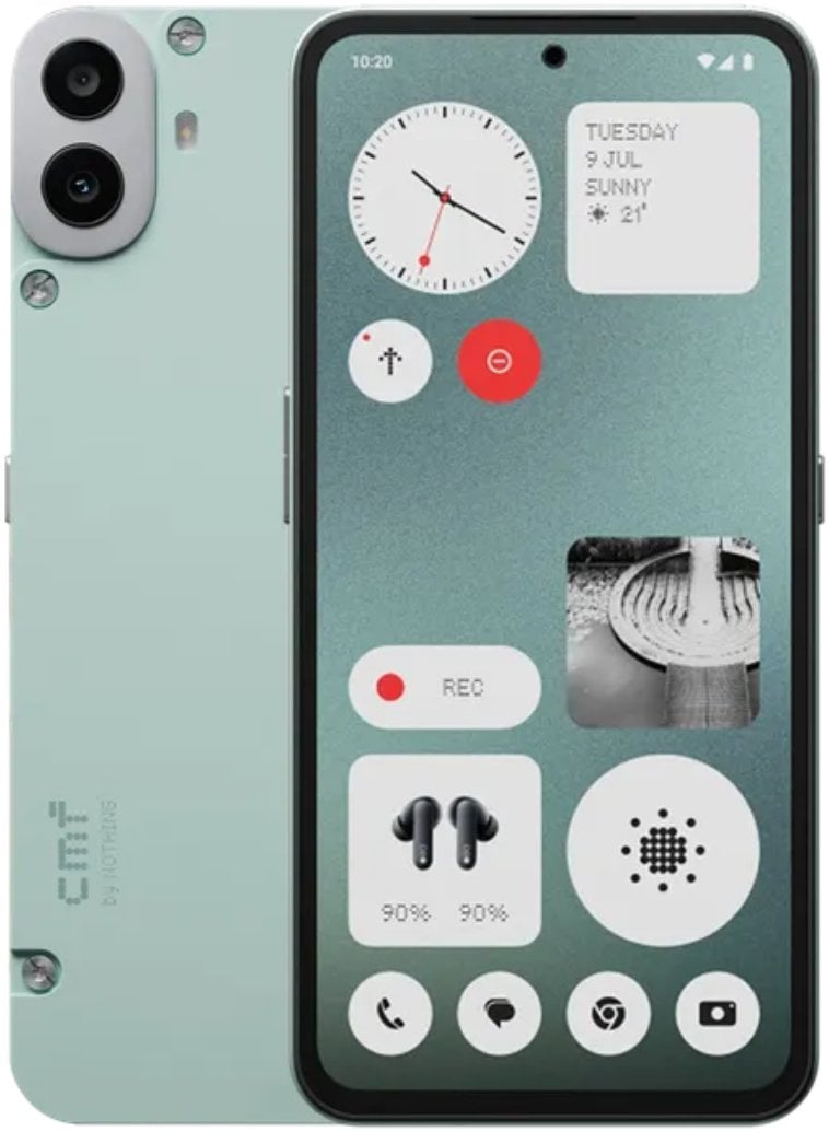 Телефон Nothing CMF Phone 1, екран 6.67\" Super AMOLED 120Hz, 5G, црн