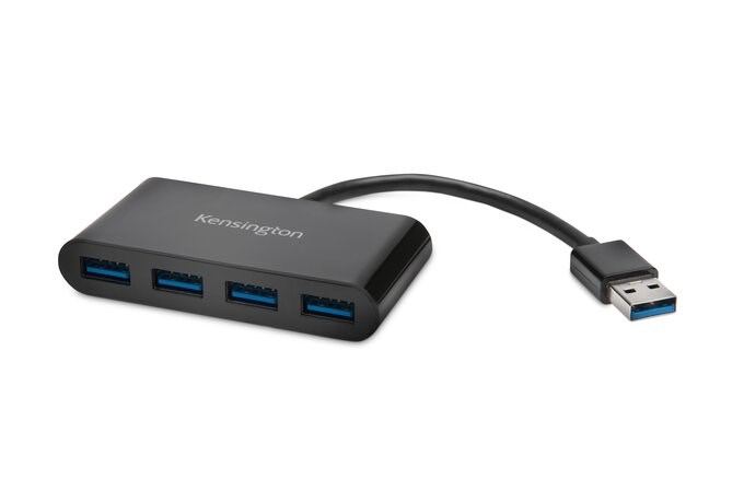 Qendër USB Kensington UH4000, 4 porte, USB 3.0, e zezë
