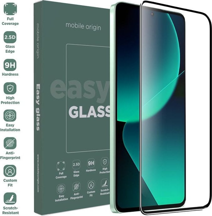 Xham mbrojtës Mobile Origin EasyGlass për Xiaomi 13T, Double Strong, transparent