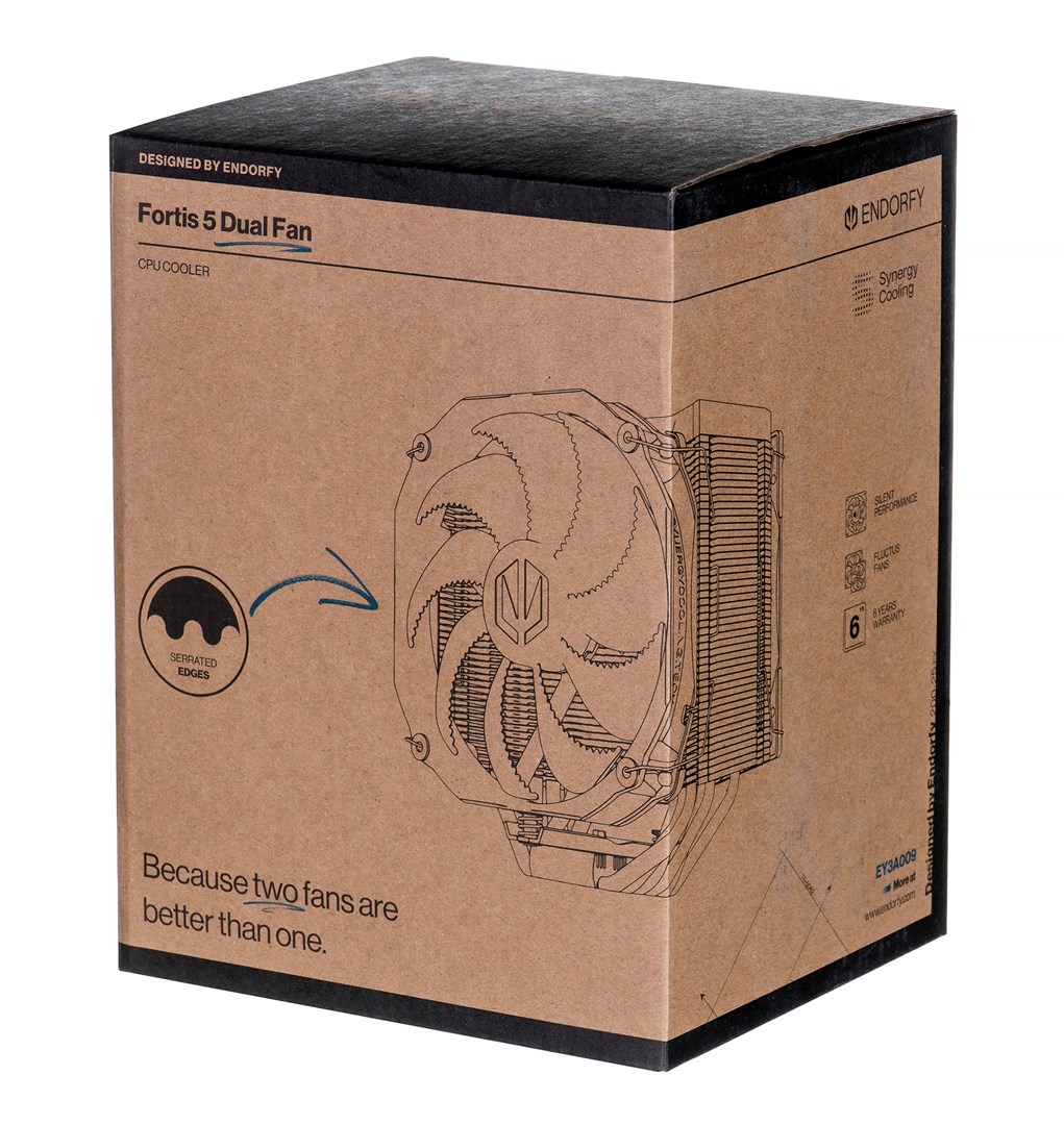 Ftohës për procesor ENDORFY Fortis 5 Dual Fan, 120/140mm, i zi
