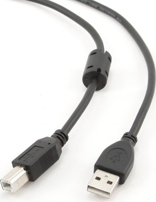Kabllo USB Cablexpert CCFB USB-A në USB-B, 1.5m, i zi