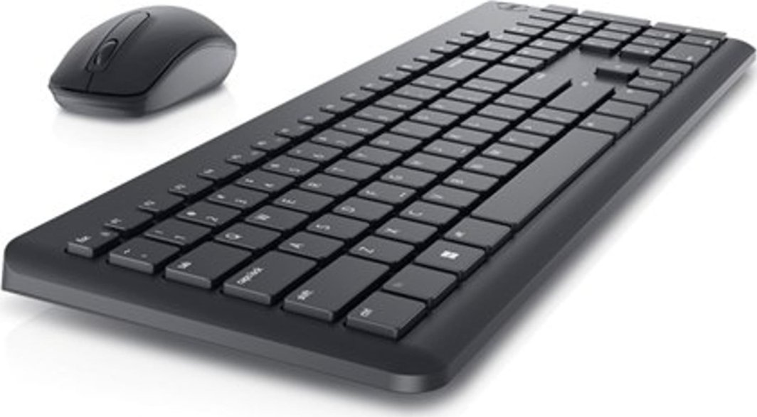 Set Tastierë dhe maus Dell KM3322W (580-AKFZ_LT), Wireless, 1000 DPI, i zi
