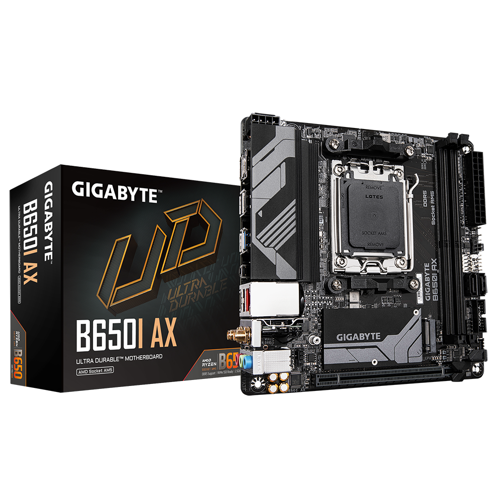 Pllakë amë Gigabyte B650I AX, DDR5, WiFi 6E, e zezë