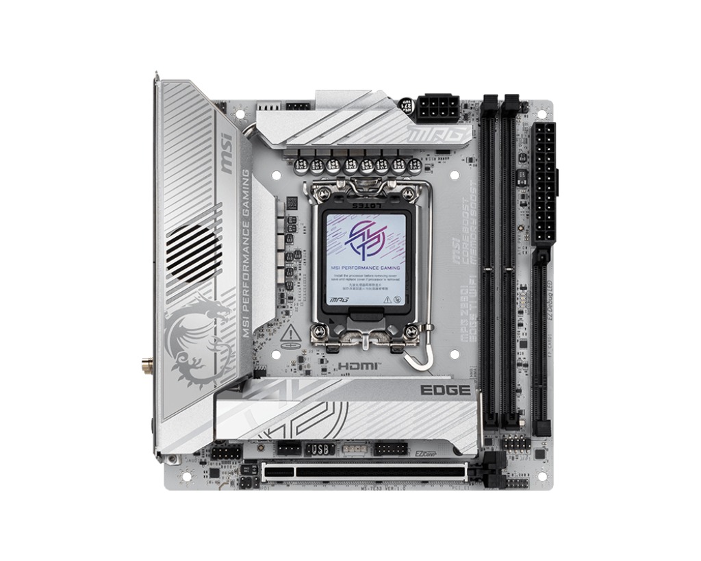 Pllakë amë MSI Mpg Z890i Edge Ti Wifi Intel Z890 Lga 1851 (socket V1) Mini Itx