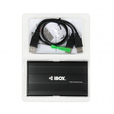 Kuti e jashtme për disk 2.5" Ibox HD-01, USB, e zezë