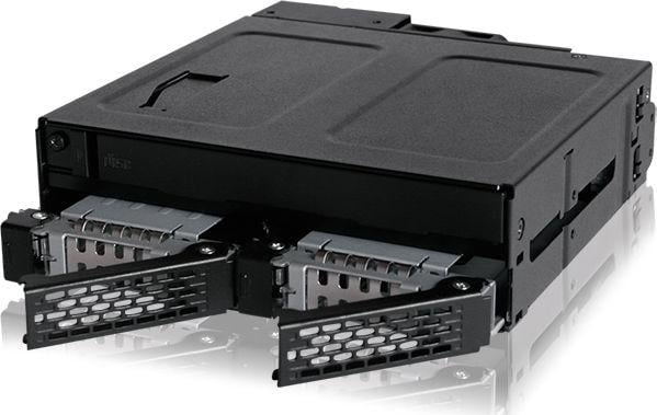Kasetë disku ICY DOCK ToughArmor MB602SPO-B, bay 5.25", 2x 2.5", e zezë