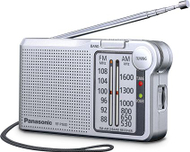 Radio Panasonic RF-P150D, AM/FM/MW, AUX, e bardhë