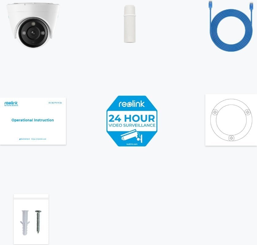 Kamerë IP Reolink P434, 4K UHD 8MP, PoE, e bardhë