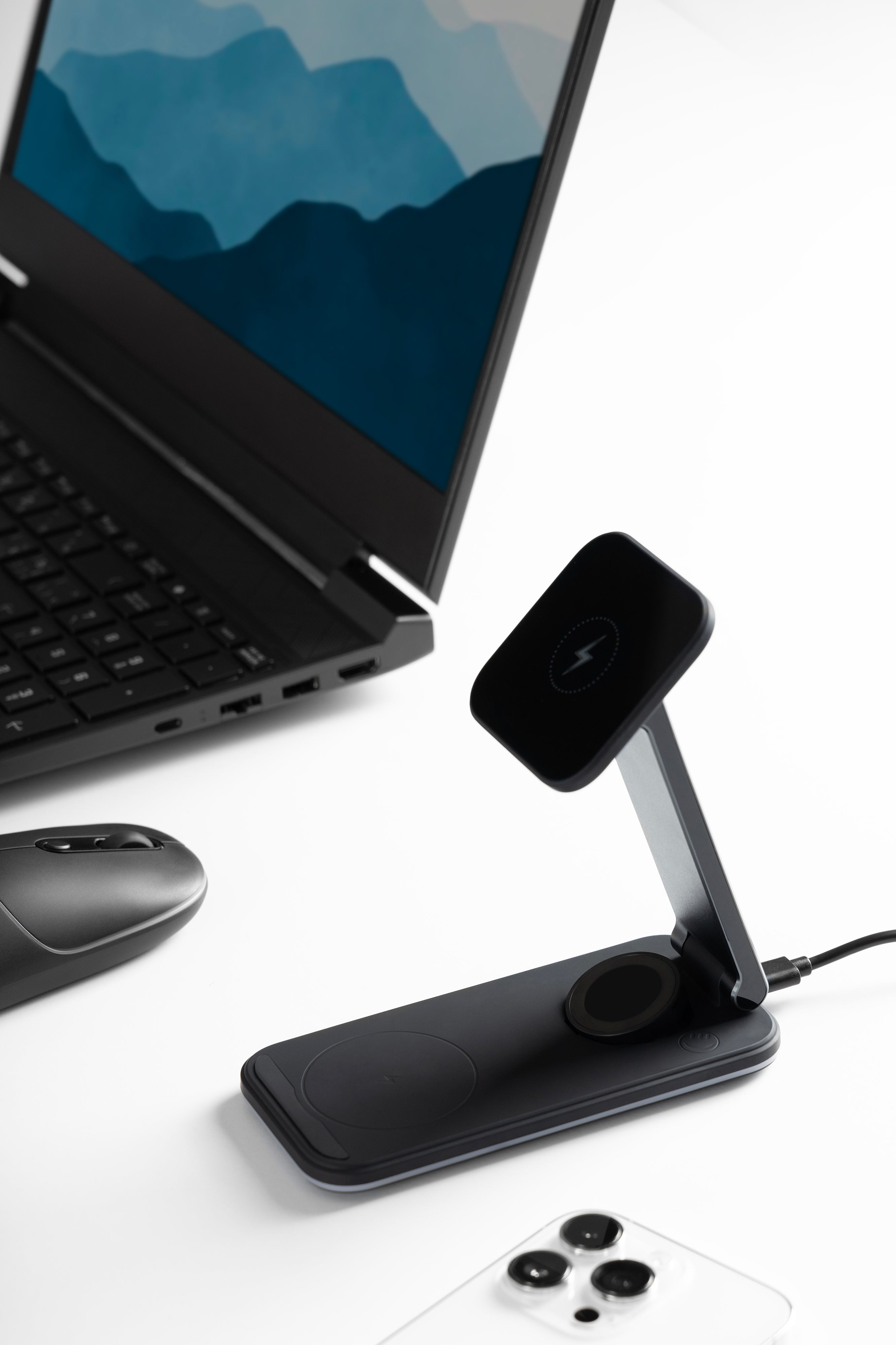 Karikues wireless 3 në 1 Proove Energy Fold, 15W, i zi