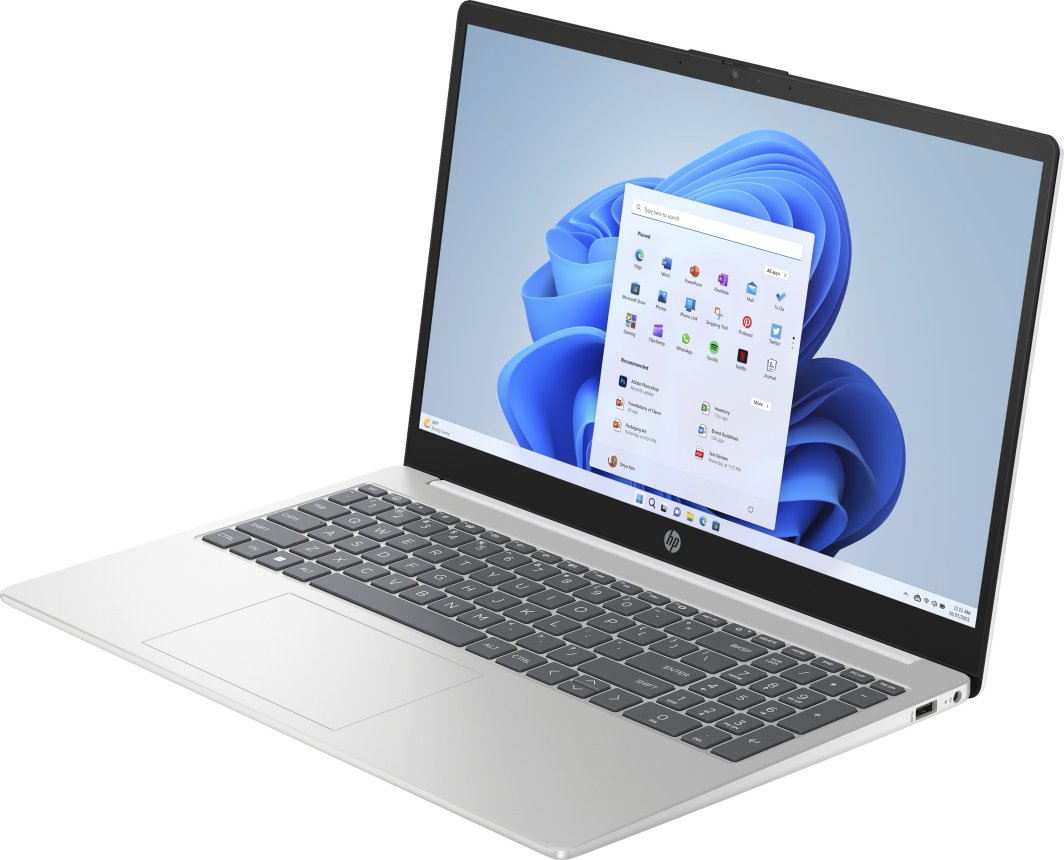 Laptop HP 15-fd0839nw, 15.6", N100, 8GB RAM, 256GB SSD, Intel® UHD graphics