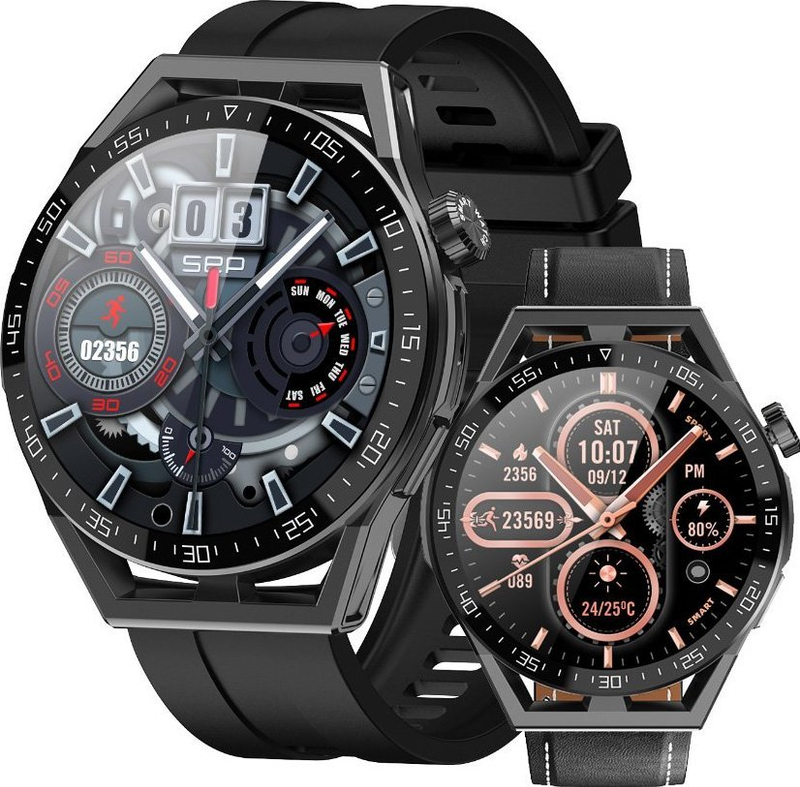 Smartwatch Rubicon RNCE88-1, ekran 1.35", Bluetooth, i zi
