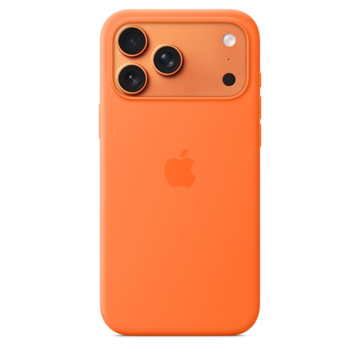 Apple iPhone 17 Pro Max Silicone Case with MagSafe, Orange