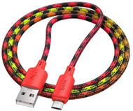 Kabllo USB Hoco X1, USB A në Micro USB, 1m, 2.4A, e kuqe