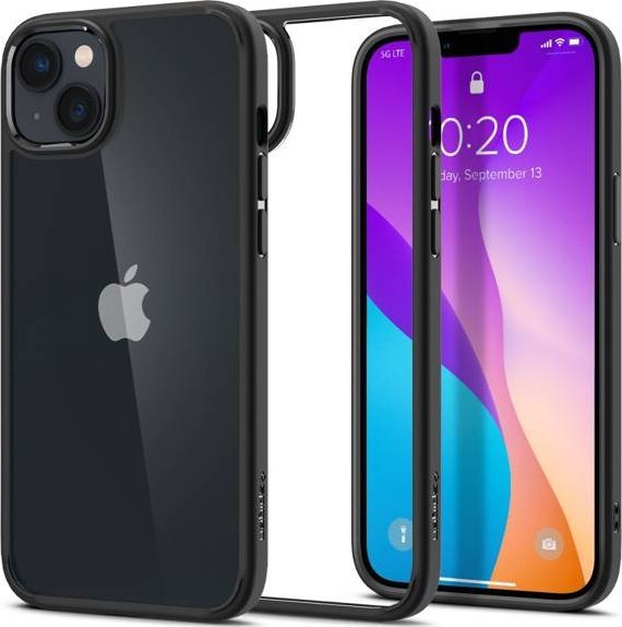 Mbrojtëse Spigen Ultra Hybrid për Apple iPhone 14, e zezë