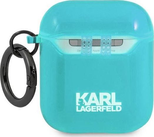 Mbulesë AirPods Karl Lagerfeld Paris Choupette, për gjenerata 1 dhe 2, blu