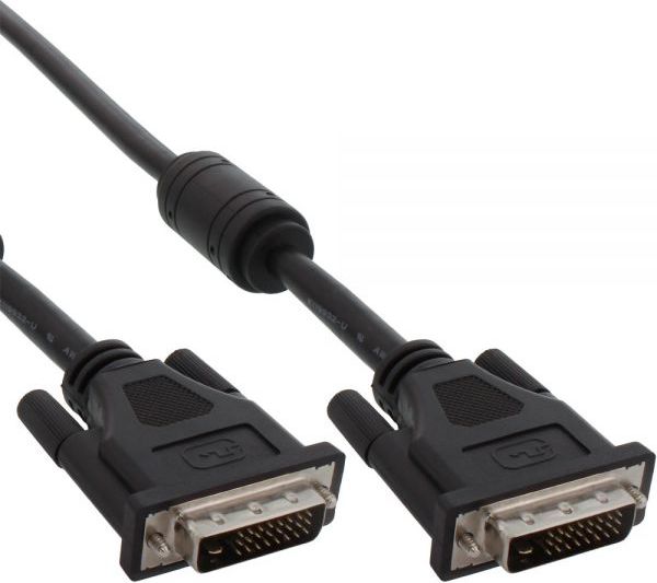 Kabllo DVI D InLine 17772, Dual Link 24+1, 2m, i zi