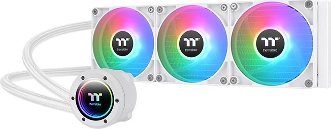 Ftohës uji për procesor Thermaltake TH360 V2 ARGB Snow, radiator 360 mm, ARGB, i bardhë