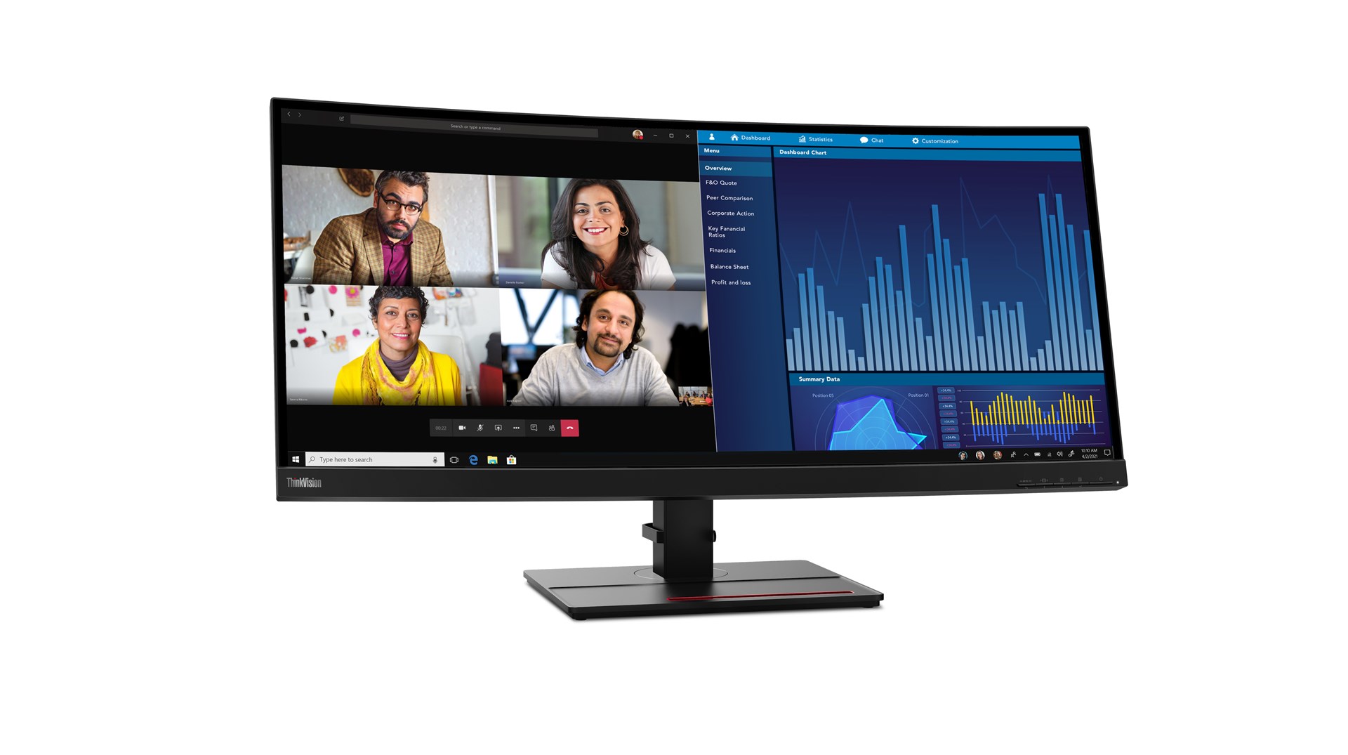 Monitor Lenovo ThinkVision P34w-20, 34.14”, WQHD, i zi
