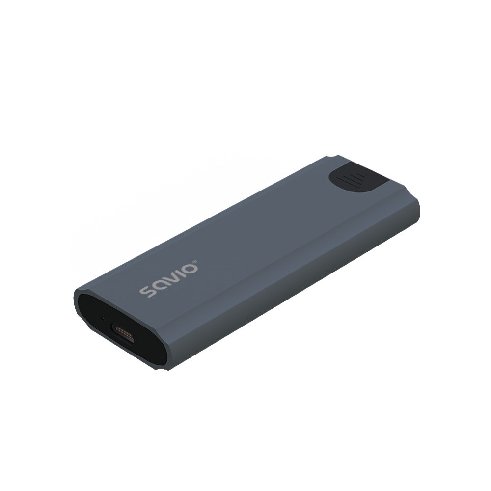 Kuti e jashtme për SSD M.2 NVMe Savio AK-67, USB-C 3.1, gri