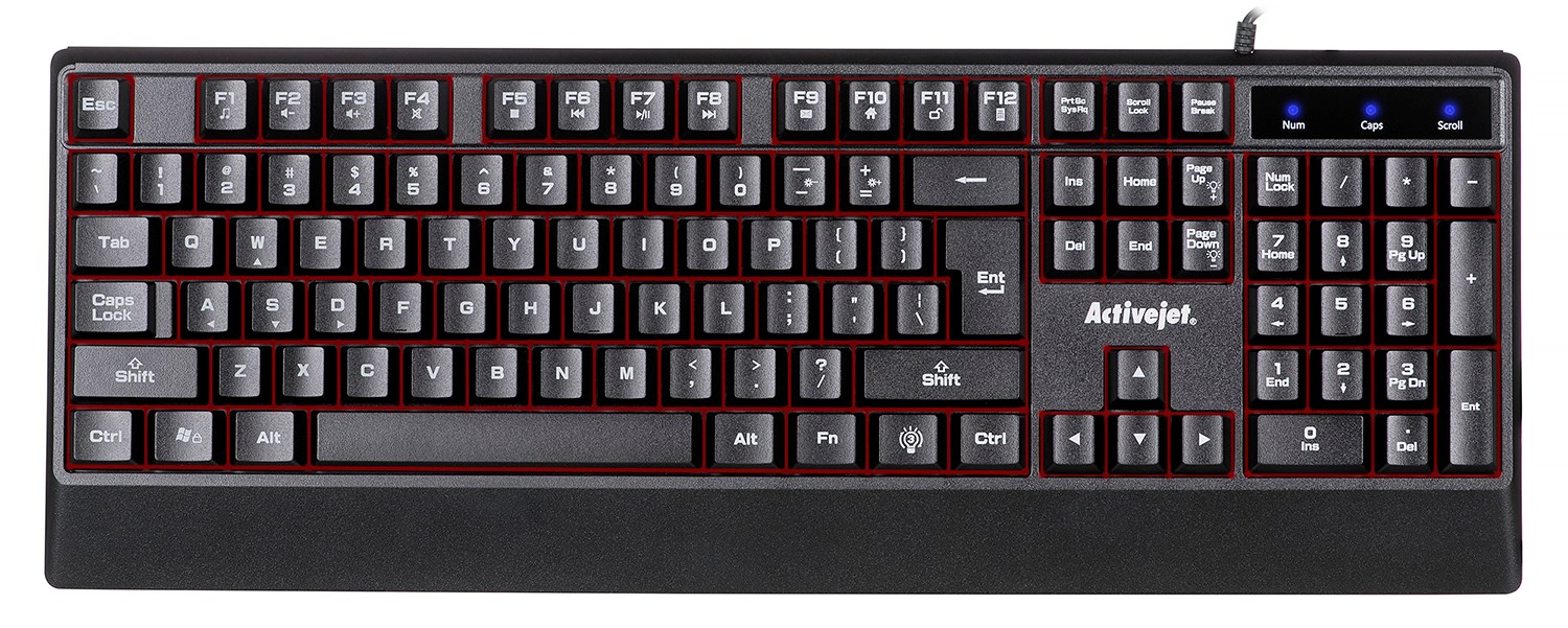 Tastierë Activejet K-3255, USB, e zezë