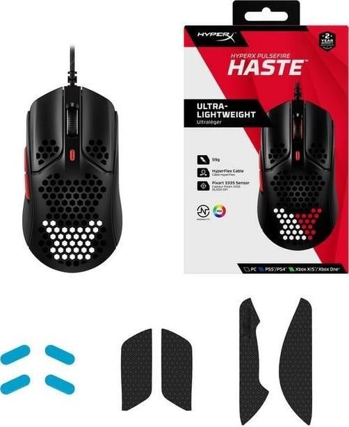 Maus HyperX Pulsefire Haste, i zi