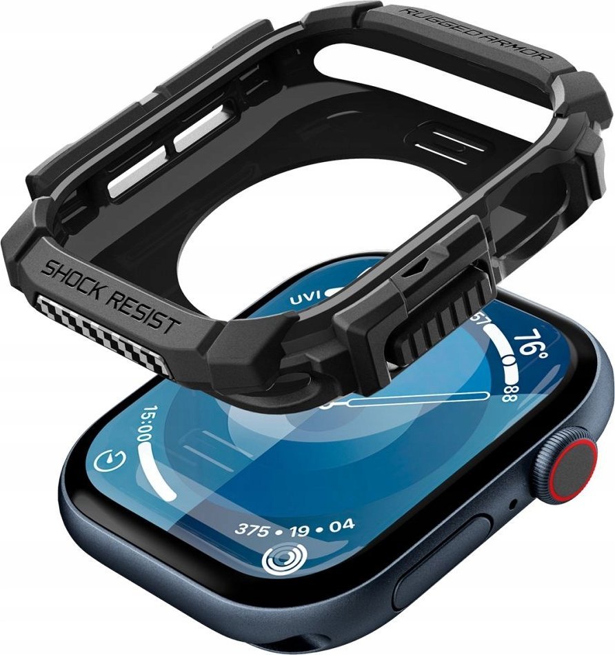 Mbulesë Spigen Rugged Armor, për Apple Watch 10 42mm, e zezë matt 4
