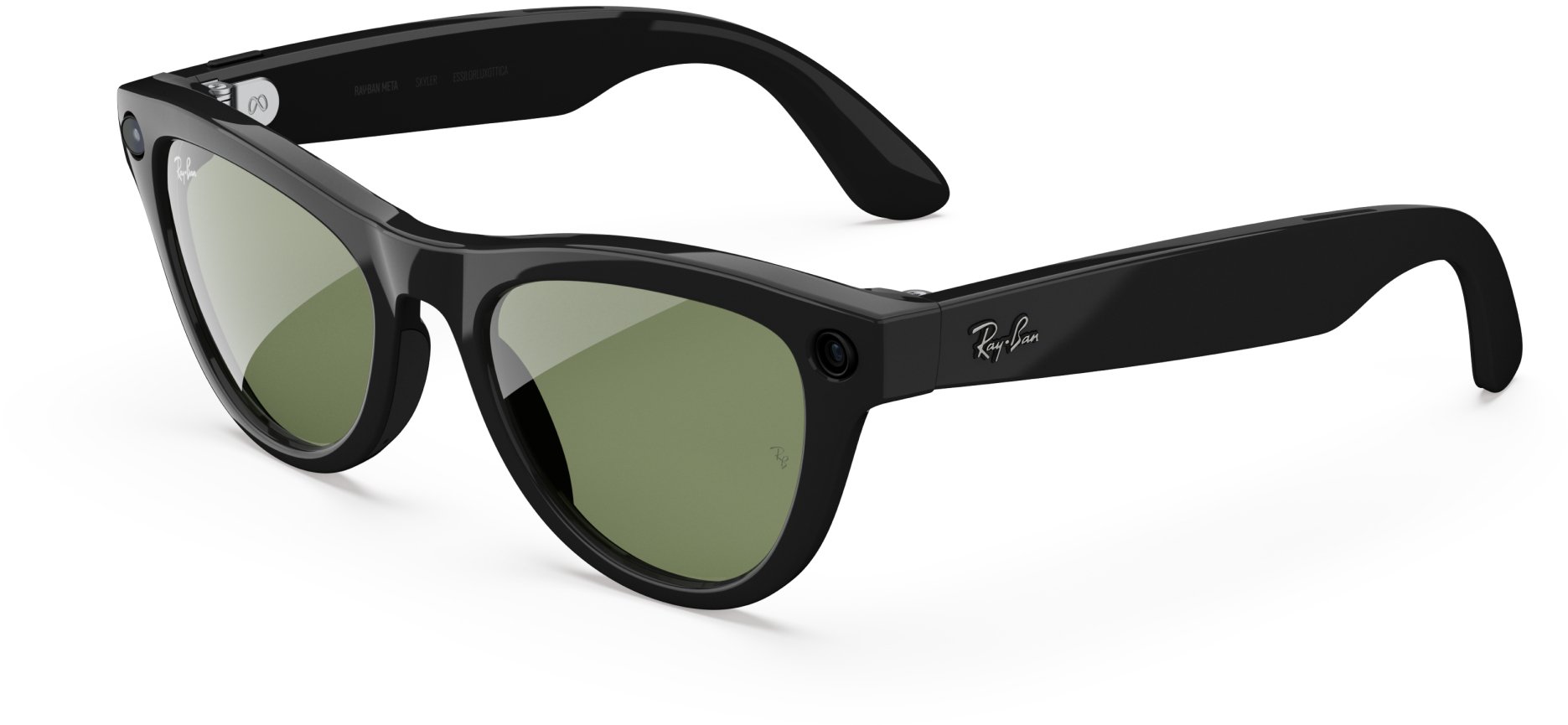 Syze dielli unisex Ray-Ban Meta Skyler Gen 2, skelet plastik, me recetë, të zeza
