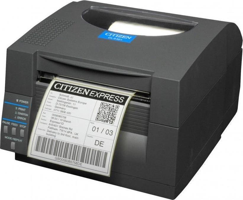 Printer etiketash Citizen CL-S521II, direct thermal, industrial, i zi