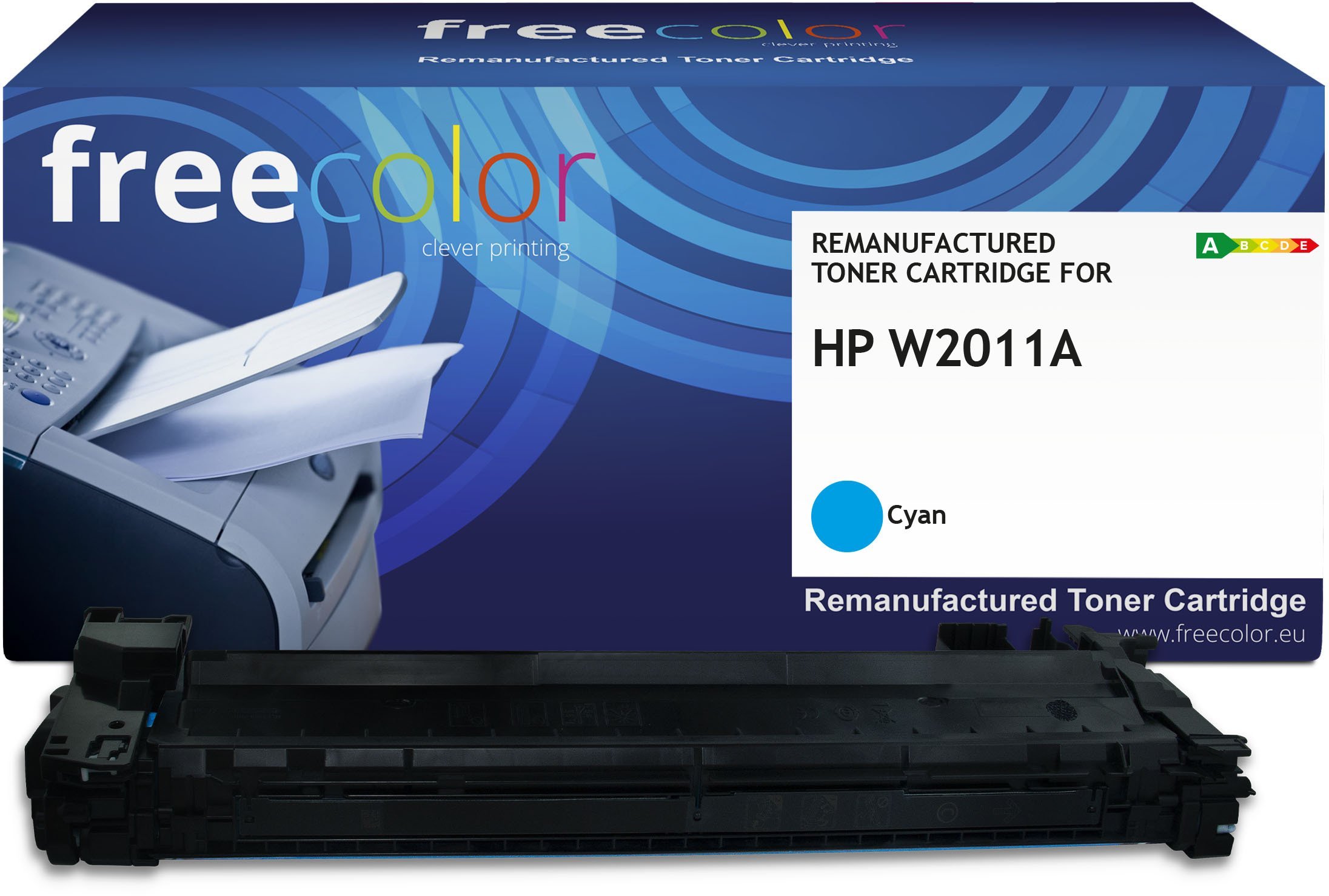 Toner kasetë FREECOLOR K18854F7, kompatibil me HP, cyan, 13000 faqe