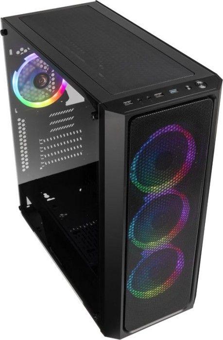 Kasë Raijintek PONOS MS4, e zezë, Midi Tower