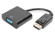 Përshtatës AV Digitus DisplayPort - VGA, i zi