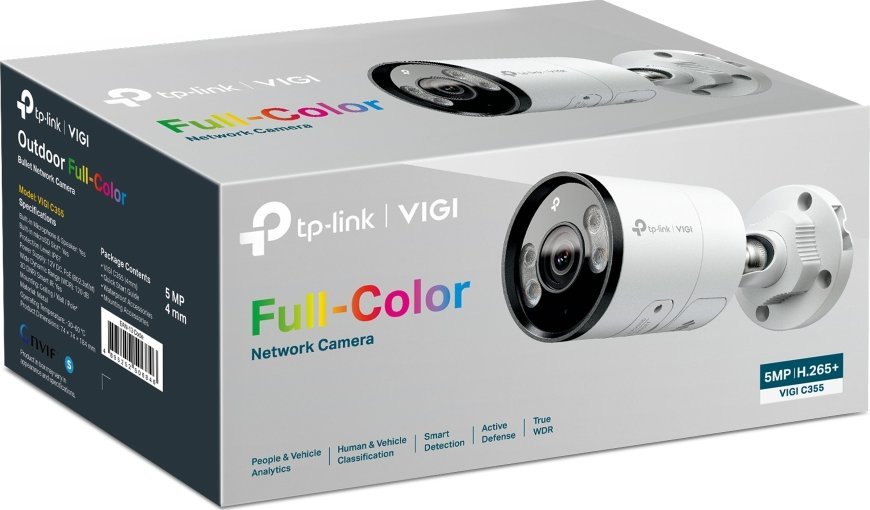 Kamerë sigurie TP-Link VIGI C355 V1, 5MP, Pan Tilt, e bardhë