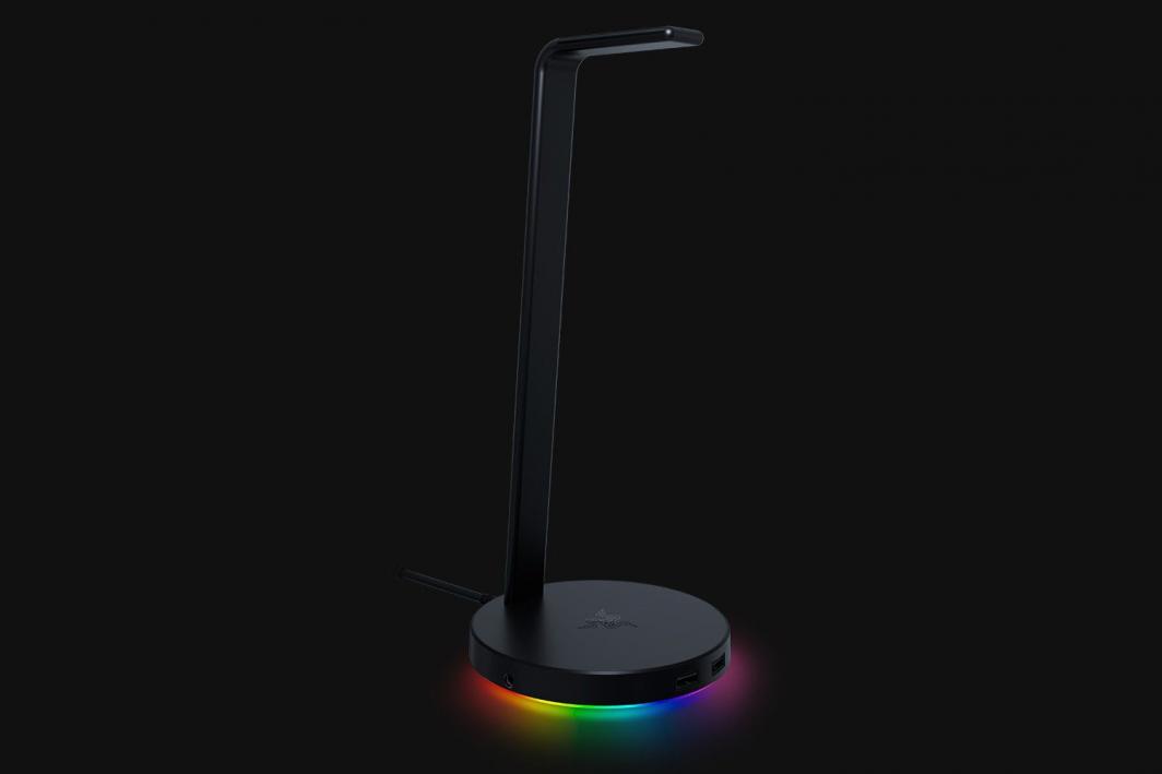 Mbajtëse për kufje Razer, RGB, metali, e zezë