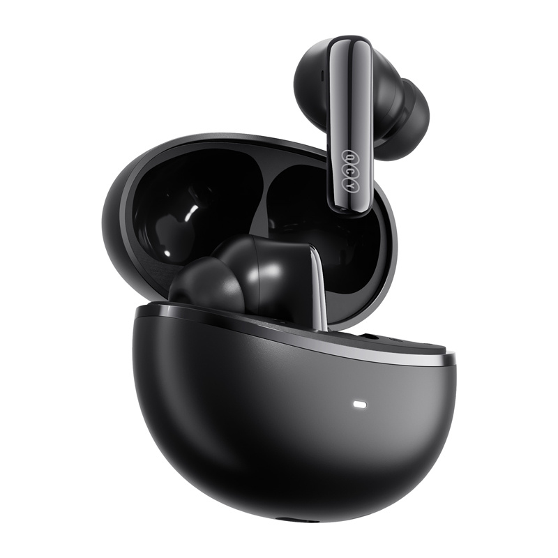 Kufje wireless QCY MeloBuds N70, Adaptive ANC, Bluetooth, të zeza